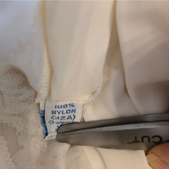 Vintage 1960s Barbara Lee Cream With Lace Slip Dress - Picture 7 of 7